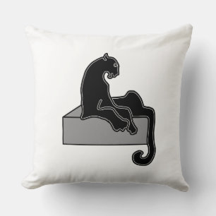 svart Panther Kudde
