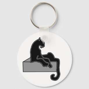 svart Panther Nyckelring