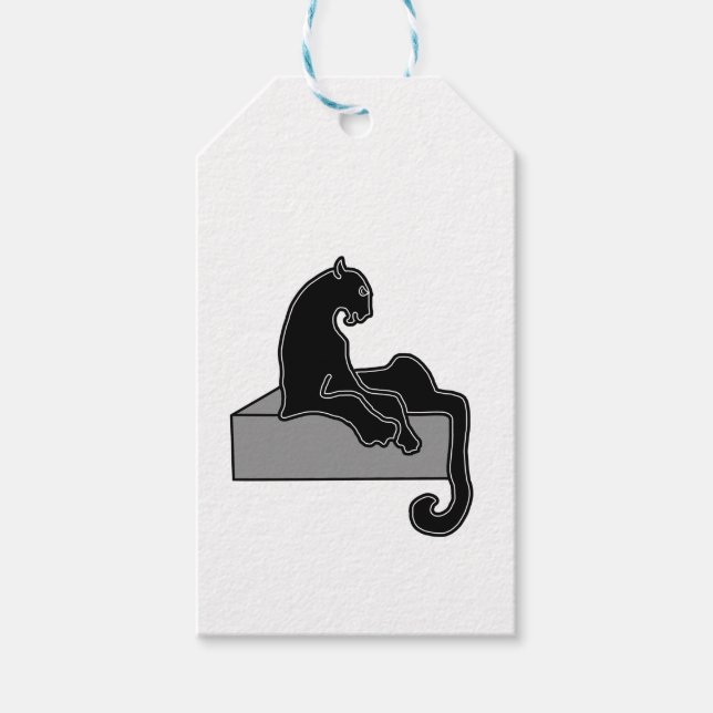 svart Panther Presentetikett (Framsidan)