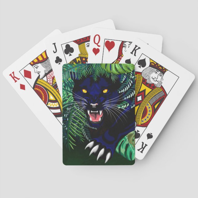 Svart Panther Spirit i Jungle Casinokort (Baksidan)