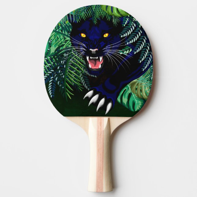 Svart Panther Spirit i Jungle Pingisracket (Framsidan)