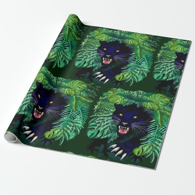 Svart Panther Spirit i Jungle Presentpapper (Utrullad)
