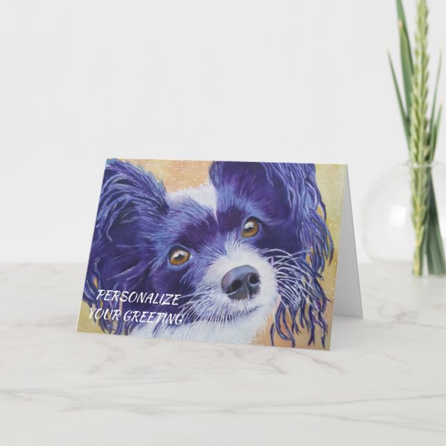 Svart papillonmariy kort (Framsida)