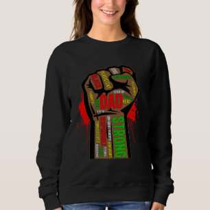 Svart Pappa Afroamerikansk Melanin Stolthet Svart  T Shirt