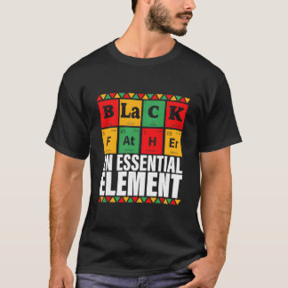 Svart Pappa Den Viktiga Elektriska Pappadagen T Shirt
