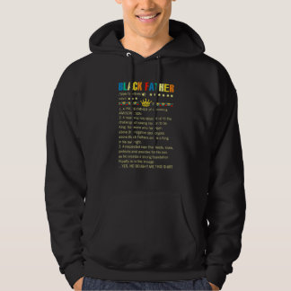 Svart pappa en stolt pappa till en jättebra hoodie