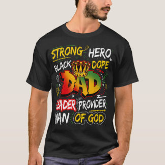 Svart pappa Junenth Fars dag Afrikansk T Shirt