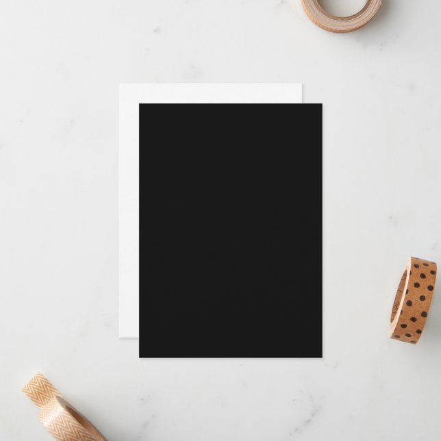 Svart Papper Art & Craft, 120 lb/324 GSM Anteckningskort (Fram/Back In Situ)