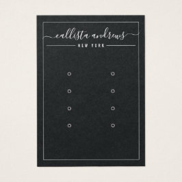 Svart Pappert kursivt Många-Visning Visitkort