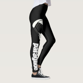 Svart paraglidlegeringar leggings