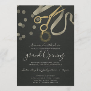 SVART PÄRL SILVER BAND KLIPPNING GRAND OPENING INBJUDNINGAR