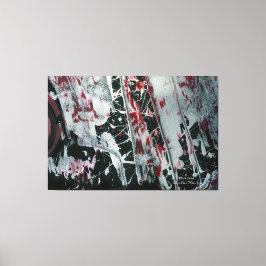 Svart pärla namngiven och signerad canvastryck