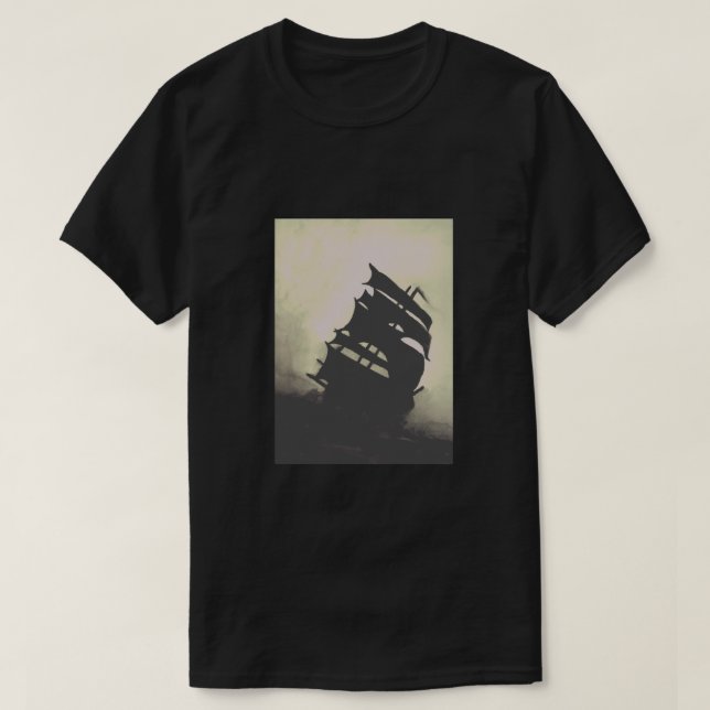 Svart pärla räcka-målade stormfrakter tröja (Design framsida)