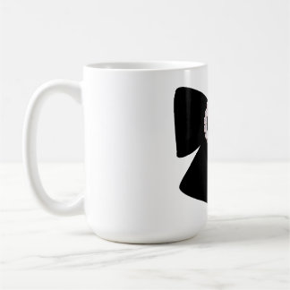 Svart pärlband kaffemugg