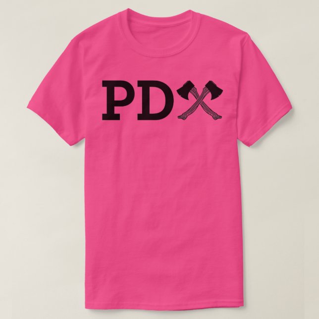 Svart PDAxe-Logotyp T Shirt (Design framsida)
