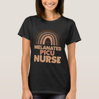Svart Peds Intensive Care Nurse Week Melanate T Shirt