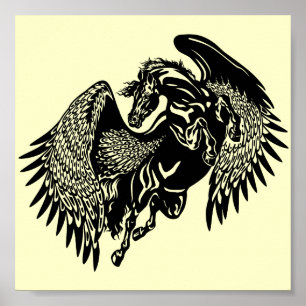 Svart pegasus poster
