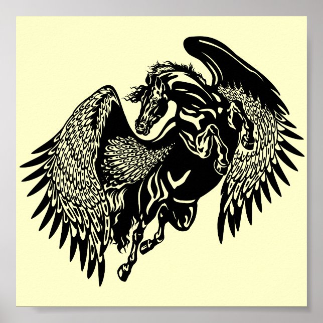 Svart pegasus poster (Framsidan)