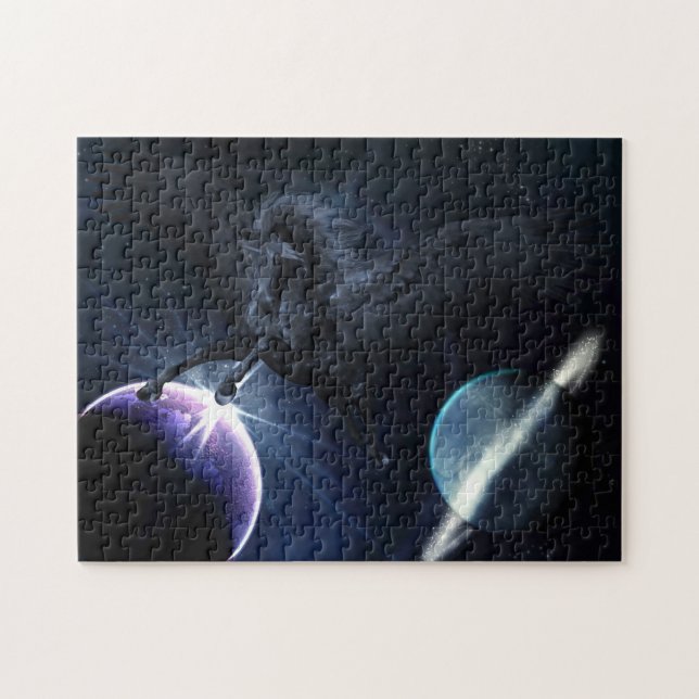 svart Pegasus Puzzle Pussel (Horisontell)