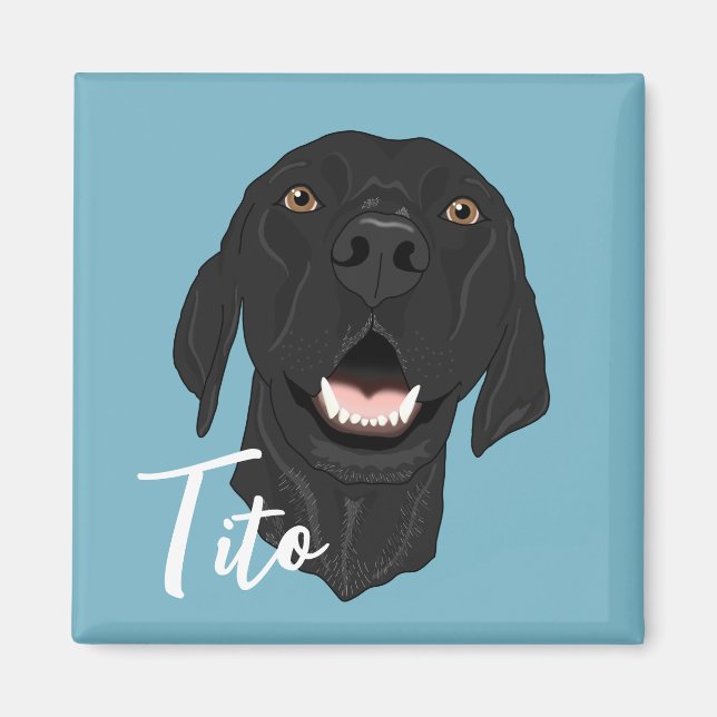 Svart pekare, marionett magnet (Framsidan)