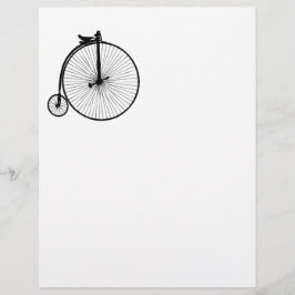 Svart penny-farthing vintagecykel