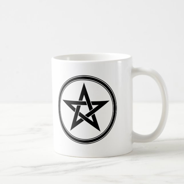 svart pentacle kaffemugg (Höger)