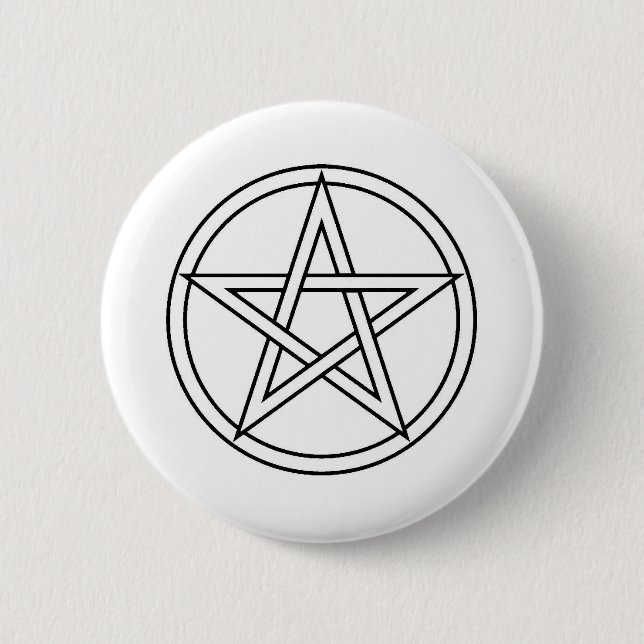 Svart Pentacle Knapp (Framsida)
