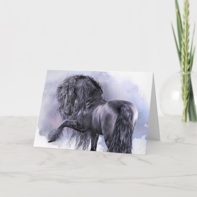 Svart pepparhälsningskort kort (Framsida)