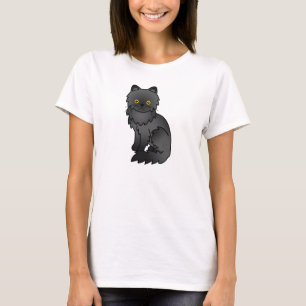 Svart perserkat tee shirt