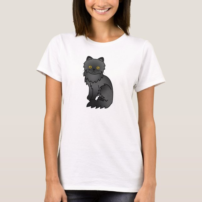 Svart perserkat tee shirt (Framsida)