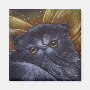 Svart persisk felik kattmagnet magnet