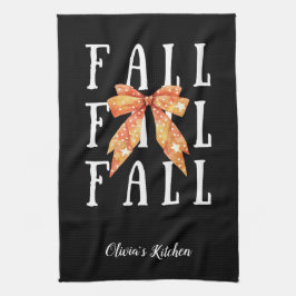 Svart Personlig för Cute Fall-Anpassningsbar Kökshandduk