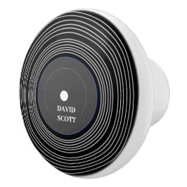 Svart personlig Lp vinyl Knopp