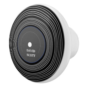 Svart personlig Lp vinyl Knopp
