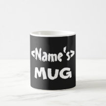 Svart Personlig Namn Mugg