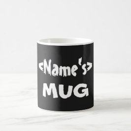 Svart Personlig Namn Mugg
