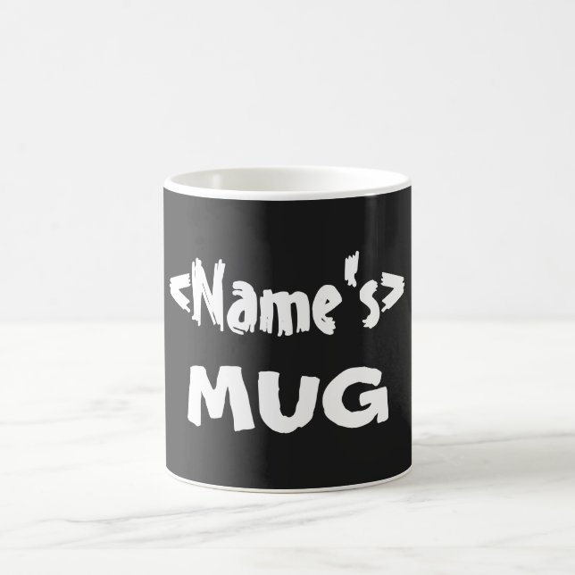 Svart Personlig Namn Mugg (Center)
