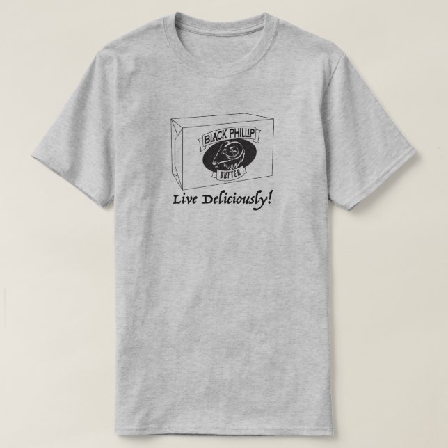 Svart Phillip smör Tee Shirt (Design framsida)