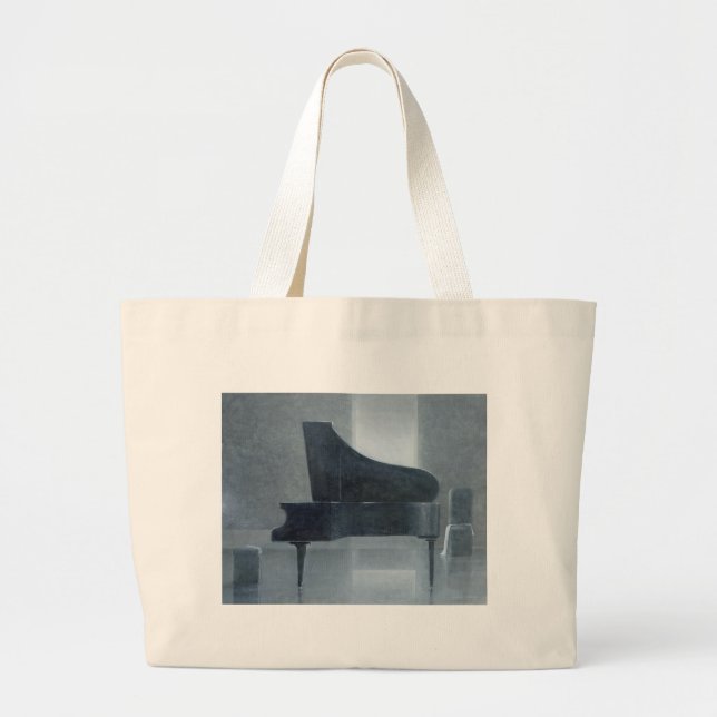 Svart piano 2004 jumbo tygkasse (Framsidan)