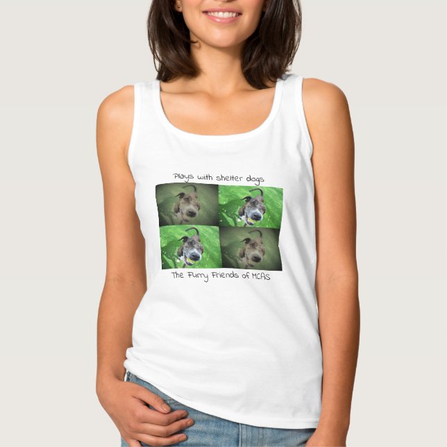 Svart pic-tröja 2 linne med racerback  (Framsida)