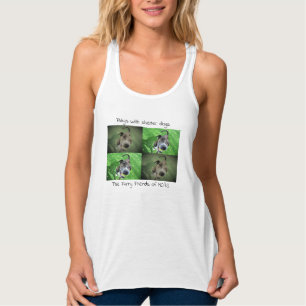 Svart pic-tröja 2 linne med racerback 