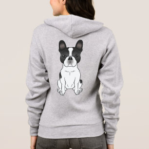 Svart Piebald Fransk Bulldog / Fransk Bulldogg Söt T Shirt