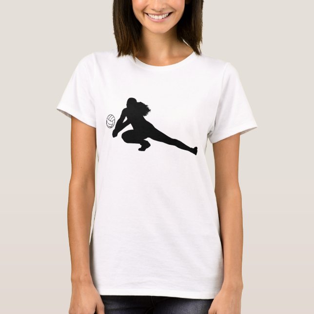Svart pikSilhouetteT-tröja T-shirt (Framsida)