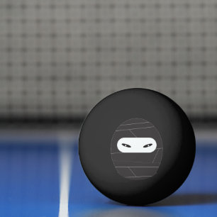Svart PingPong Ninja bollar