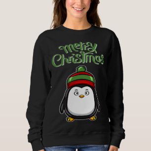 Svart pingvinkostym för barn God jul för tjej T Shirt