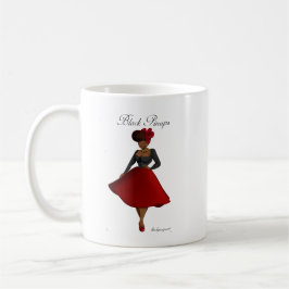 Svart pinupmugg - Carmen Kaffemugg