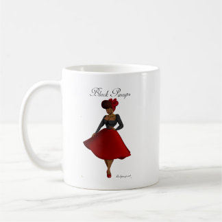 Svart pinupmugg - Carmen Kaffemugg