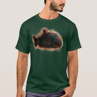 Svart piranha Serrasalmus rhombeus T Shirt