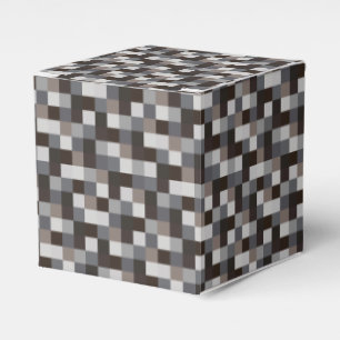 Svart PIXELmönster Presentaskar