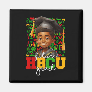 Svart pojke afro collegeexamen framtid Hbcu examen Magnet